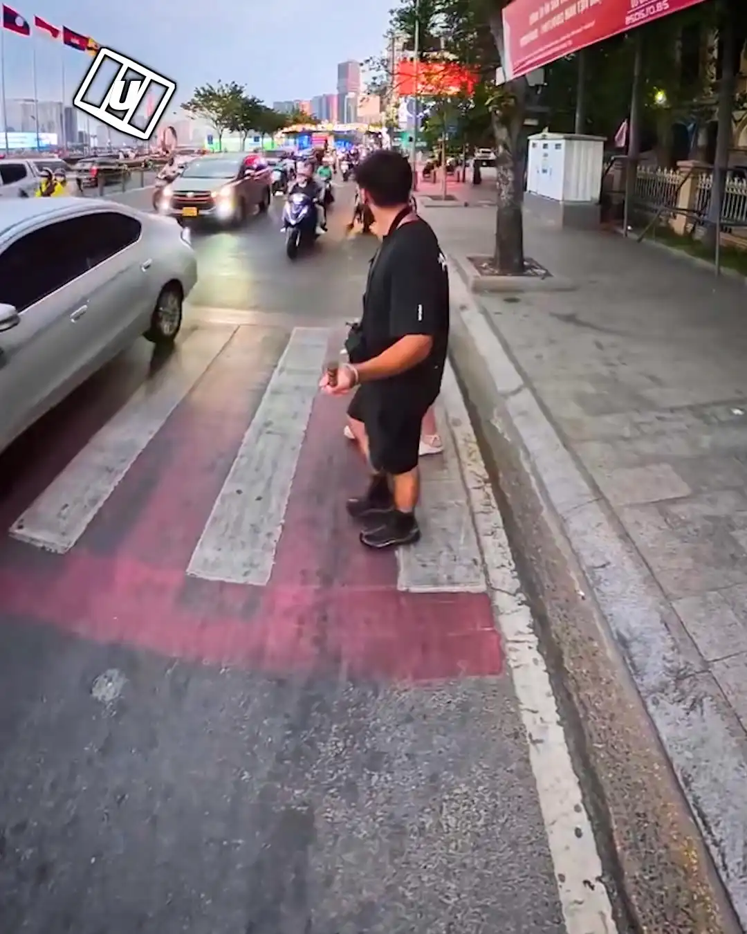 Crossing the road in Vietnam be like  🫣