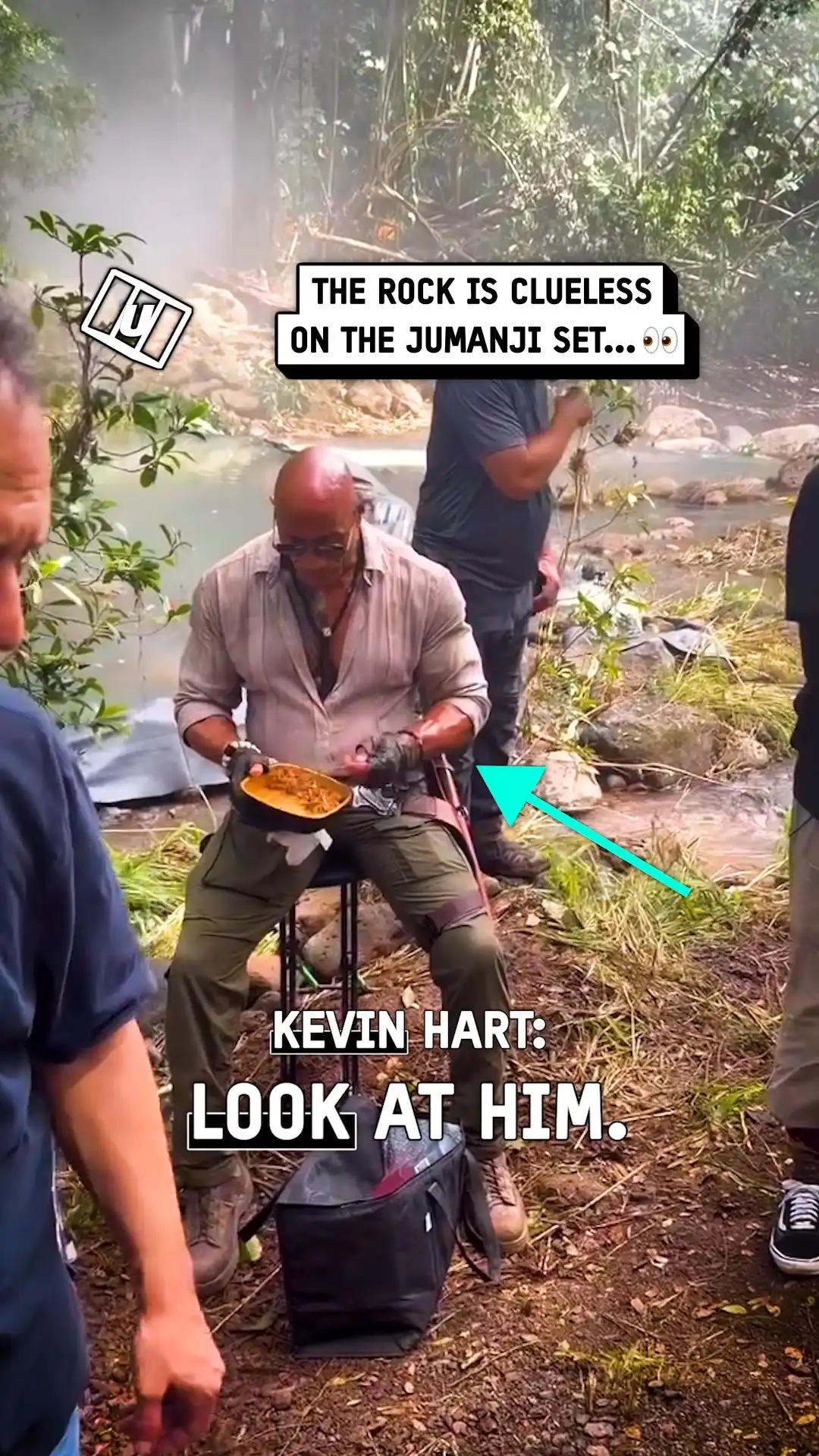 The Rock gets trolled on set 🤣