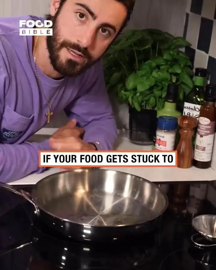 How to unstick a stainless steel pan 🍳