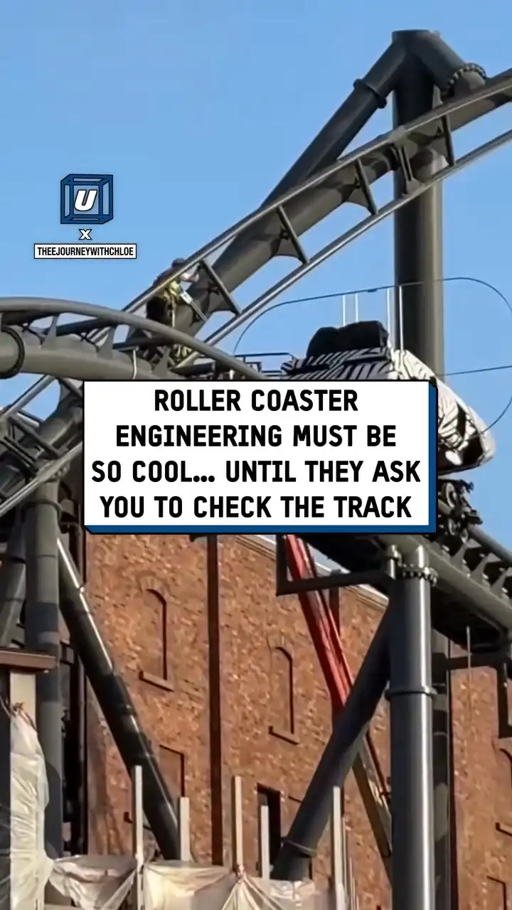 My fear of heights could not handle this job... 🎢🤯