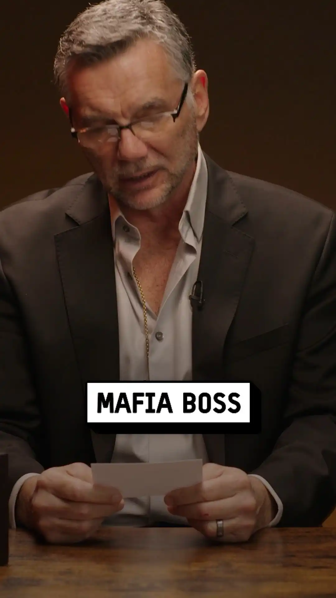 Mafia Boss talks about what happens to traitors and informants