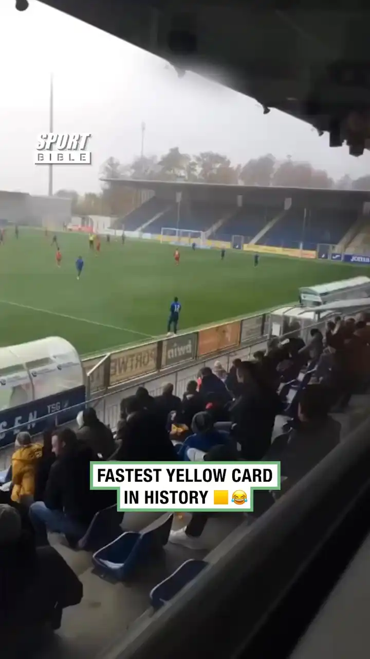 Fastest Yellow Card In History