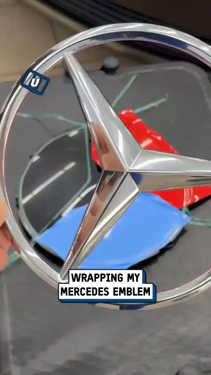 Mercedes V-Class emblem color wrap 🚘🎨