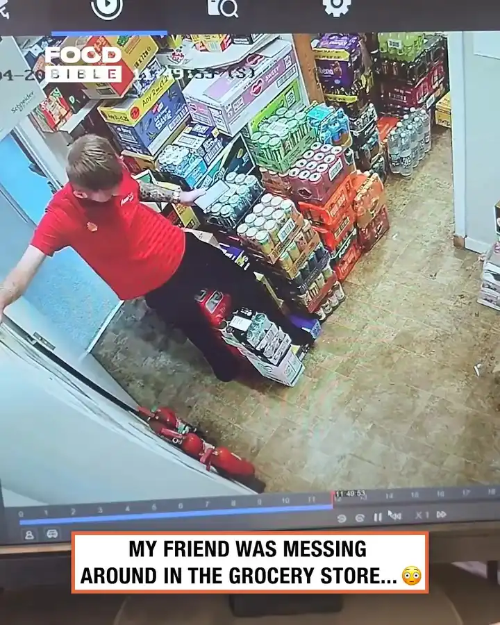 Security camera catches work place fall 🙈