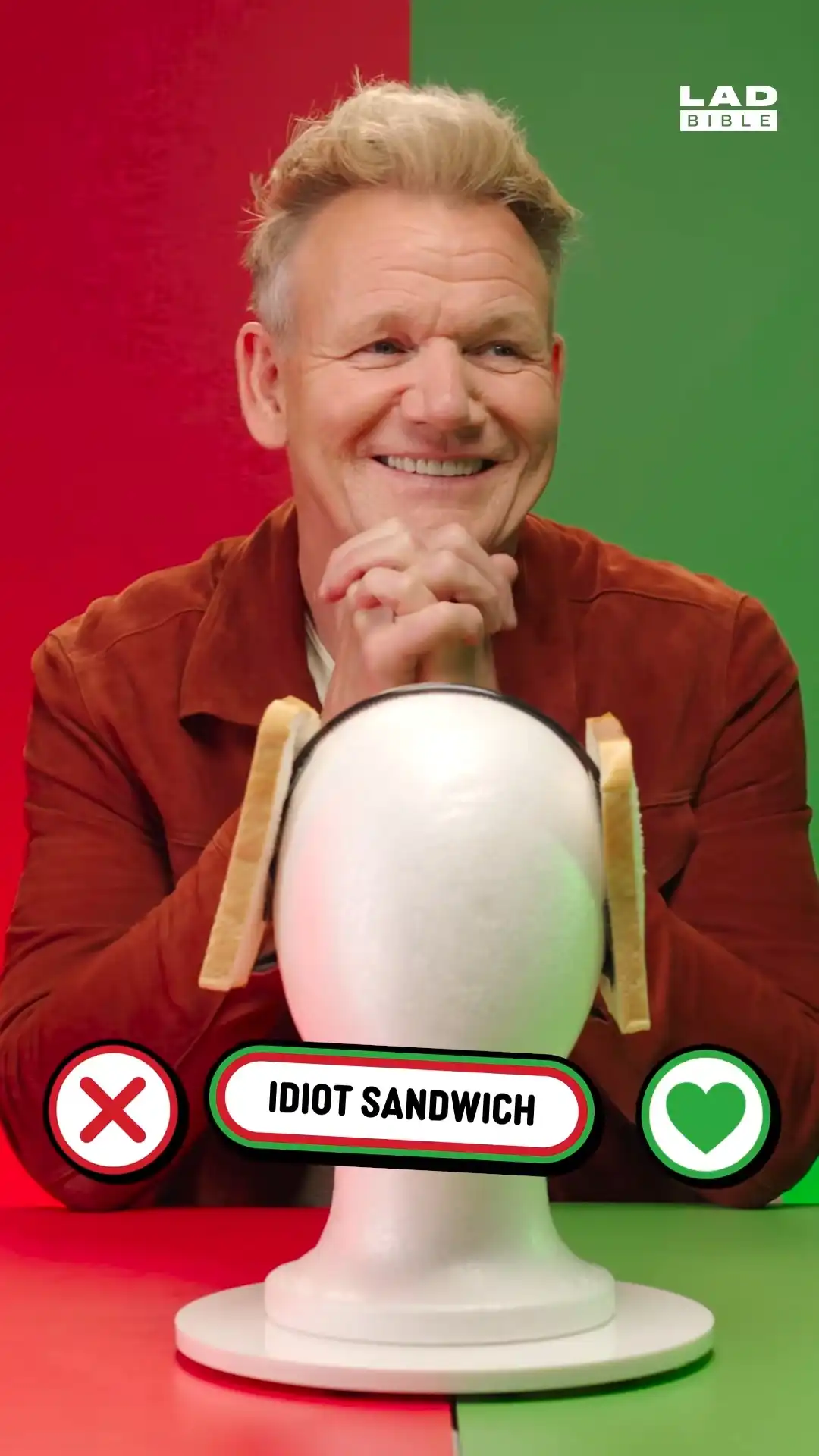 Gordon Ramsay talks about the idiot sandwich