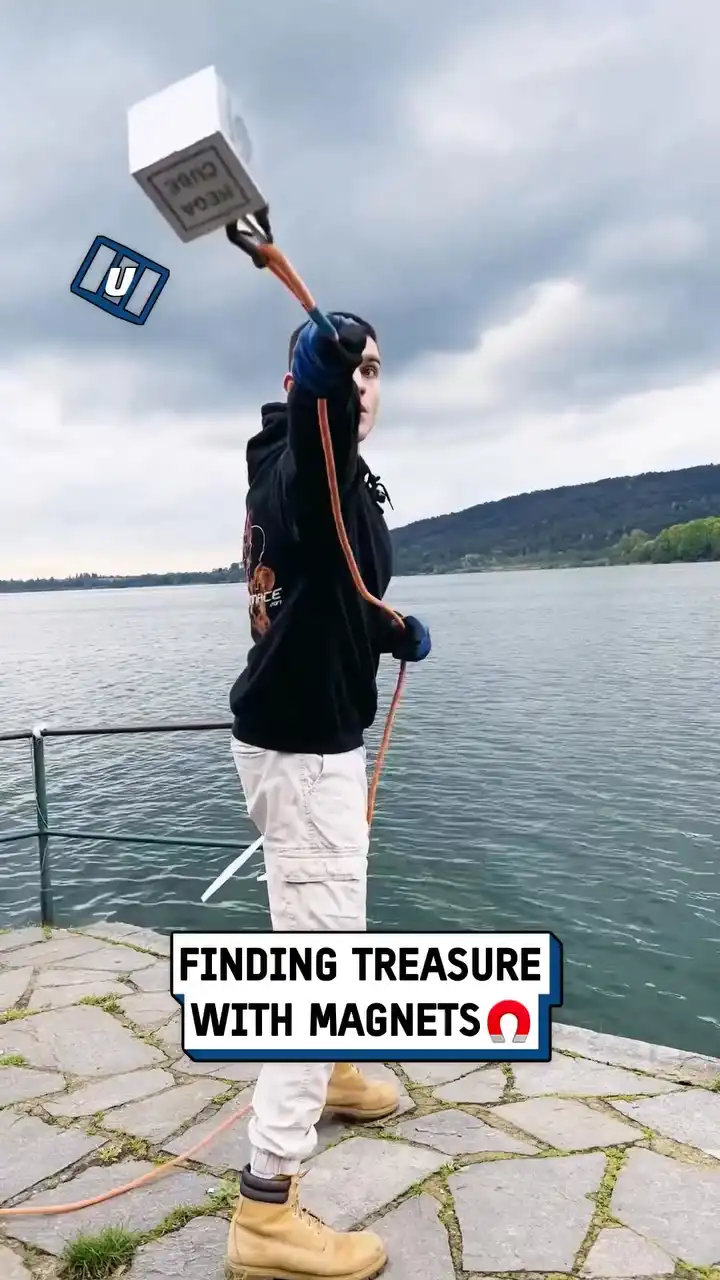 Magnet river fishing 🧲 🎣