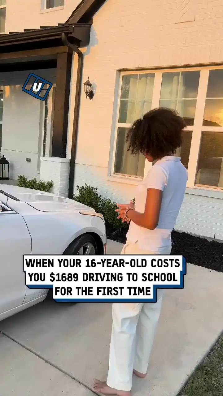 How did she do this on her first day driving 😳🤣