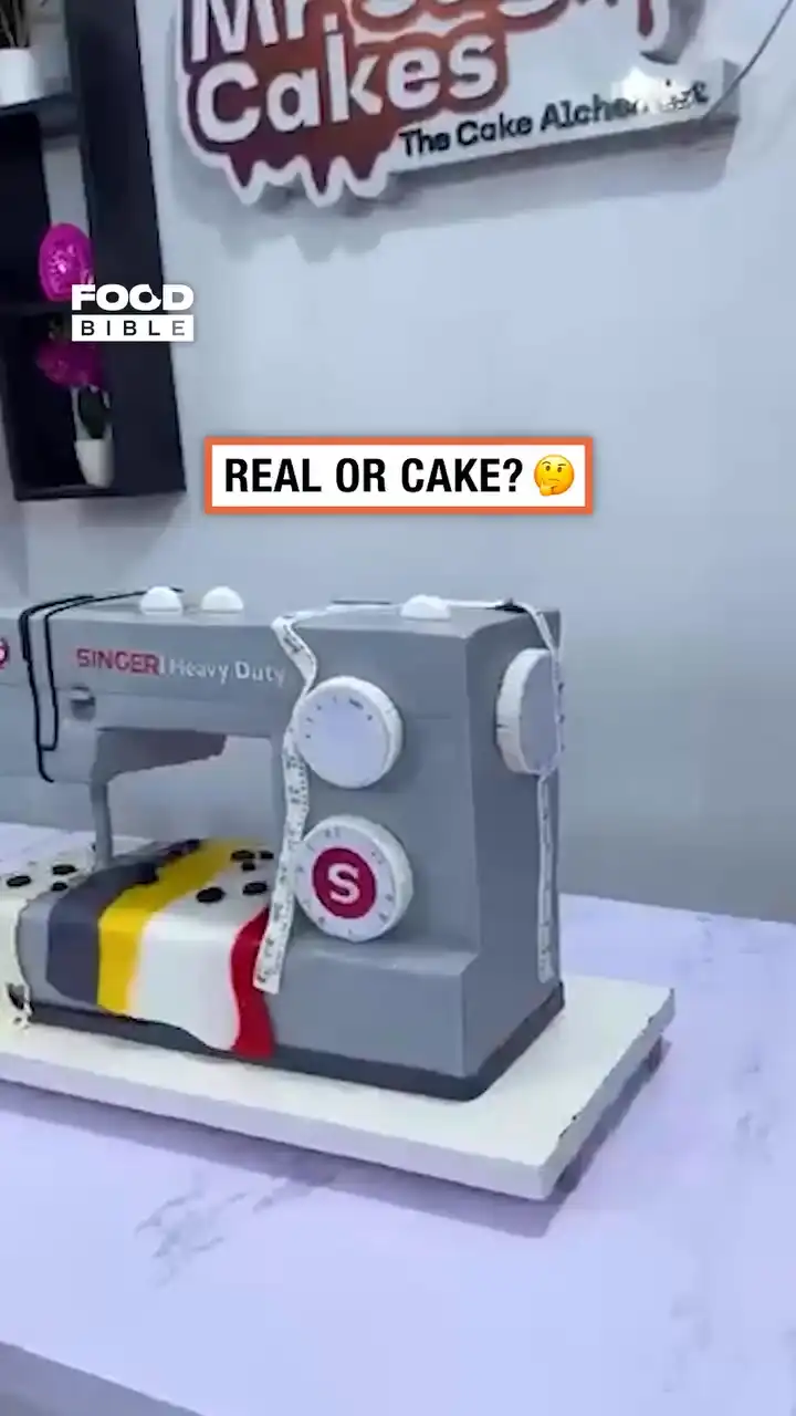 Making a sewing machine cake 😯