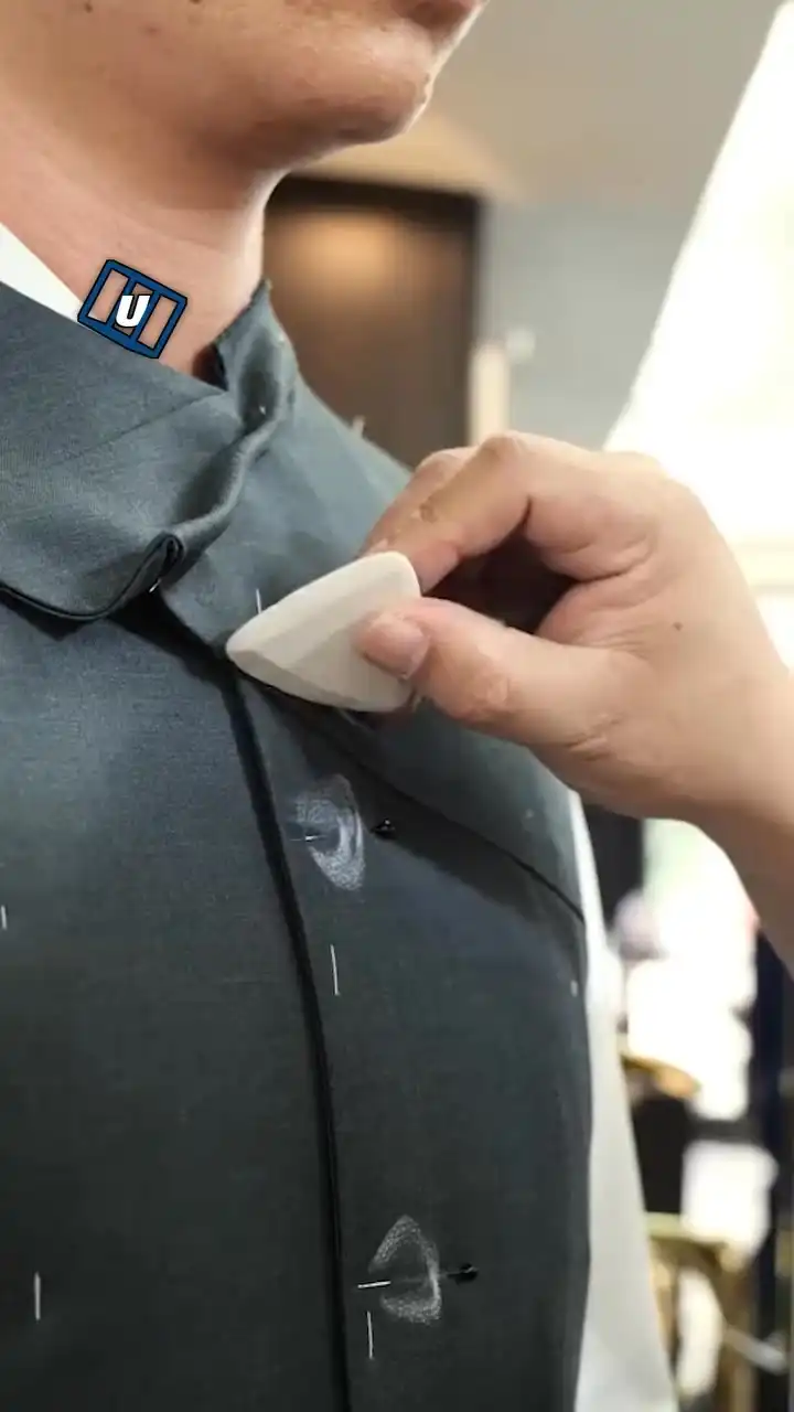 Suit stitching and marking