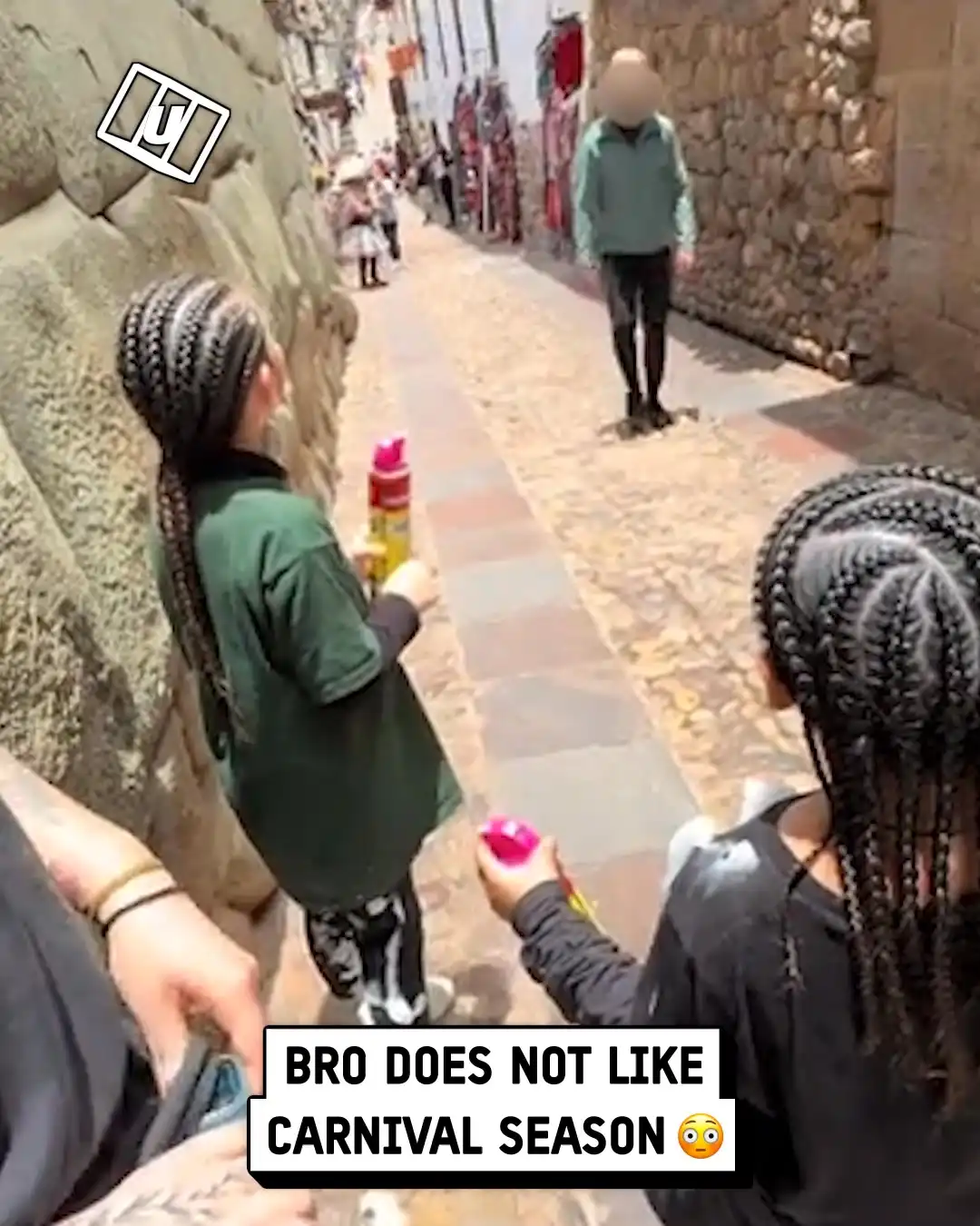 Bro does not like carnival festivities 🤣