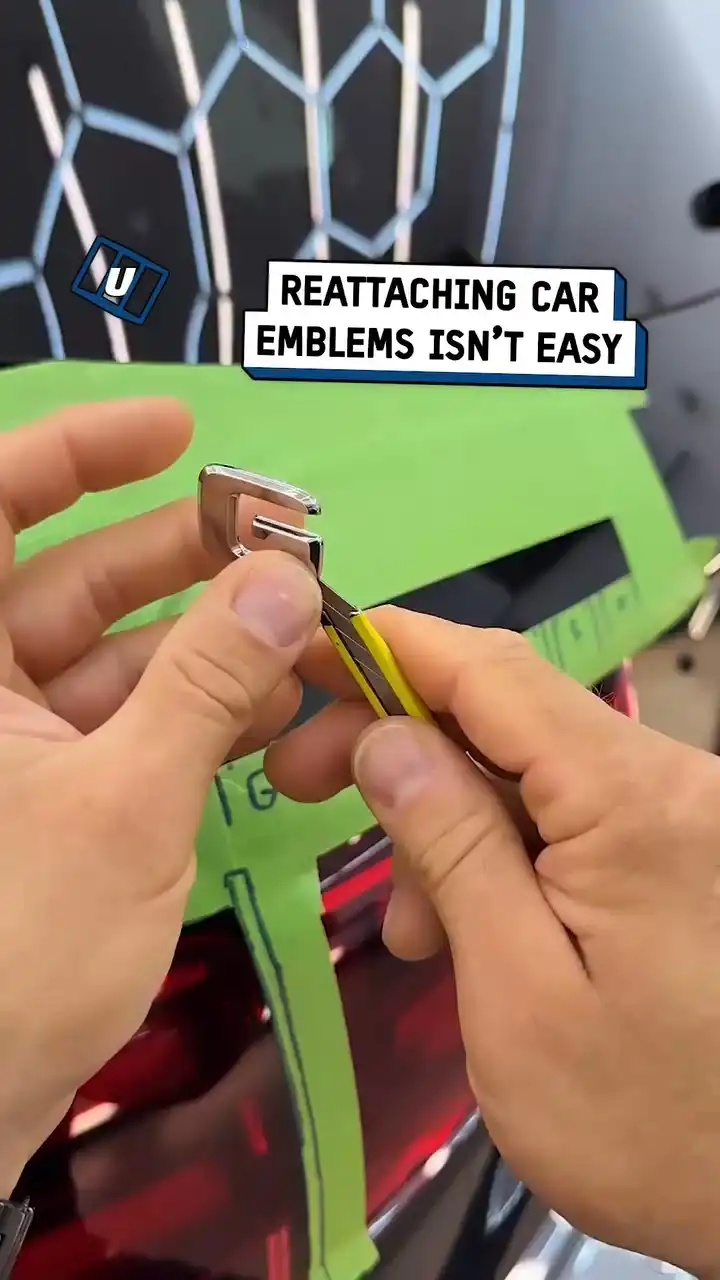 Making a DIY car emblem template 🚙👨‍🔧