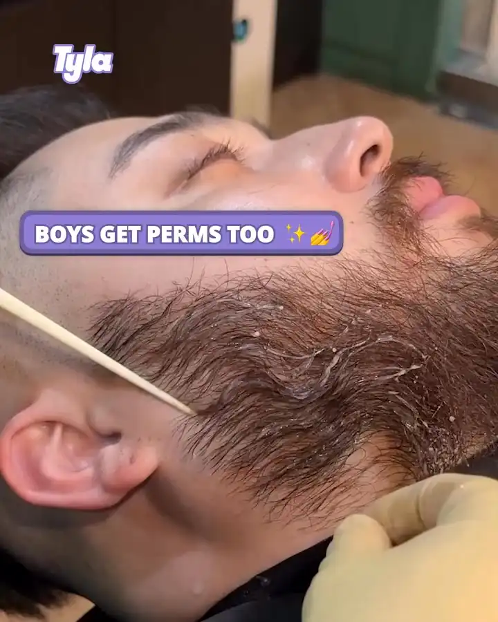 POV you thought perms were just for the girls 👀 #fblifestyle