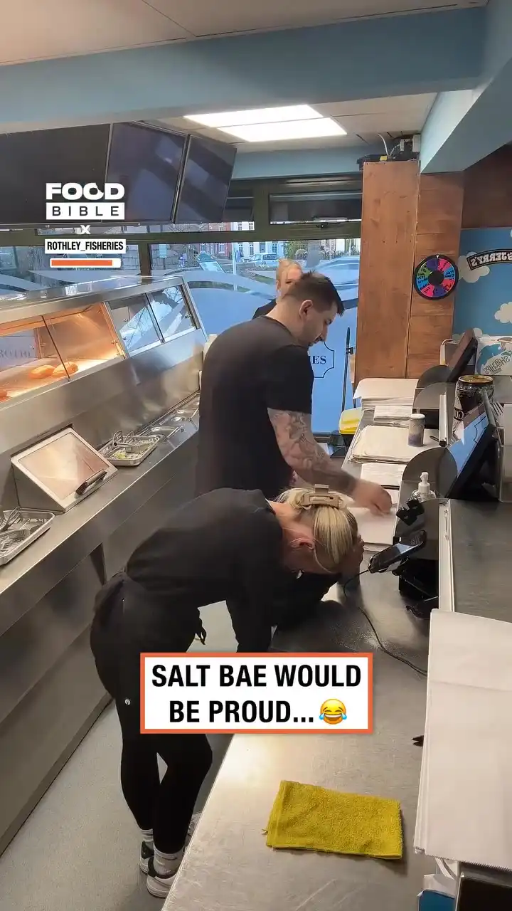 Salting fish goes wrong 🧂🤣