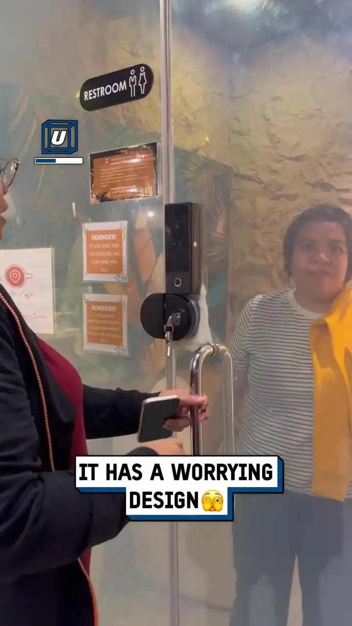 Questionable restroom design 🚽😲