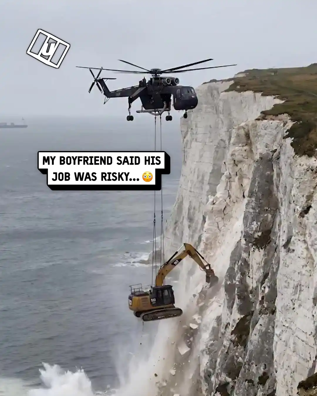 My boyfriend's job gets really risky 😅