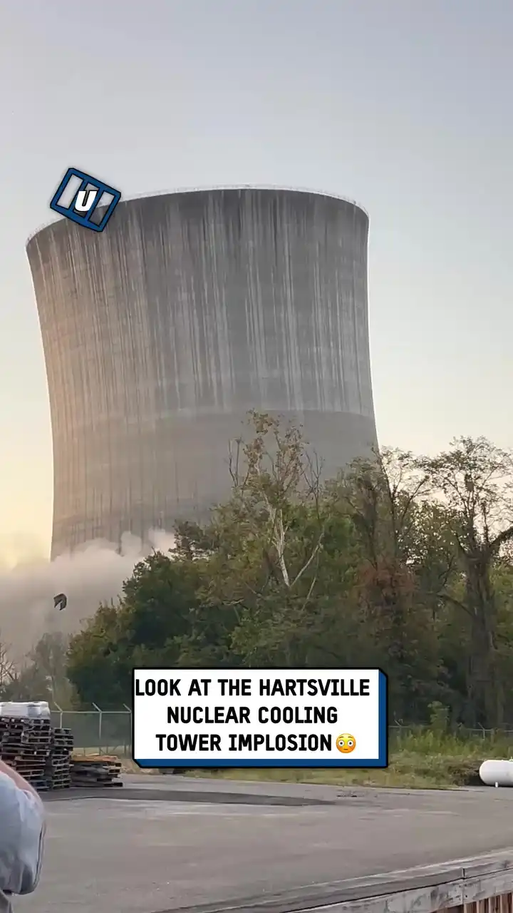 Hartsville nuclear cooling tower implosion ☢️💥