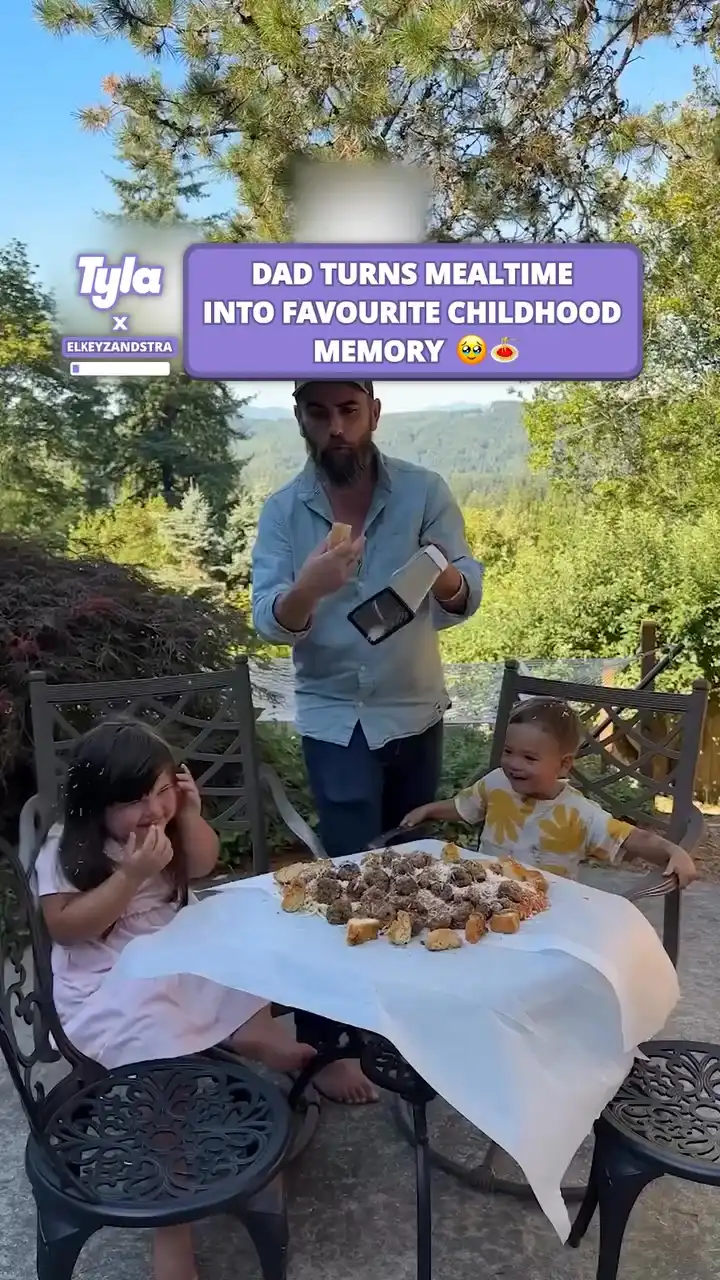 Dad turns mealtime into favourite childhood memory 🍝