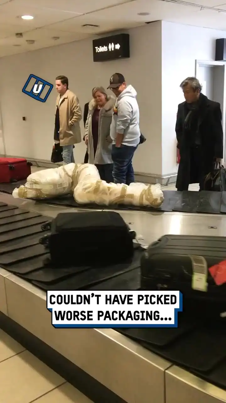 Imagine seeing this as you go through airport security 😳🛩️ #fblifestyle