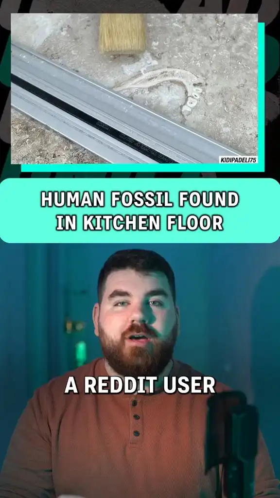 Human fossil found in kitchen floor