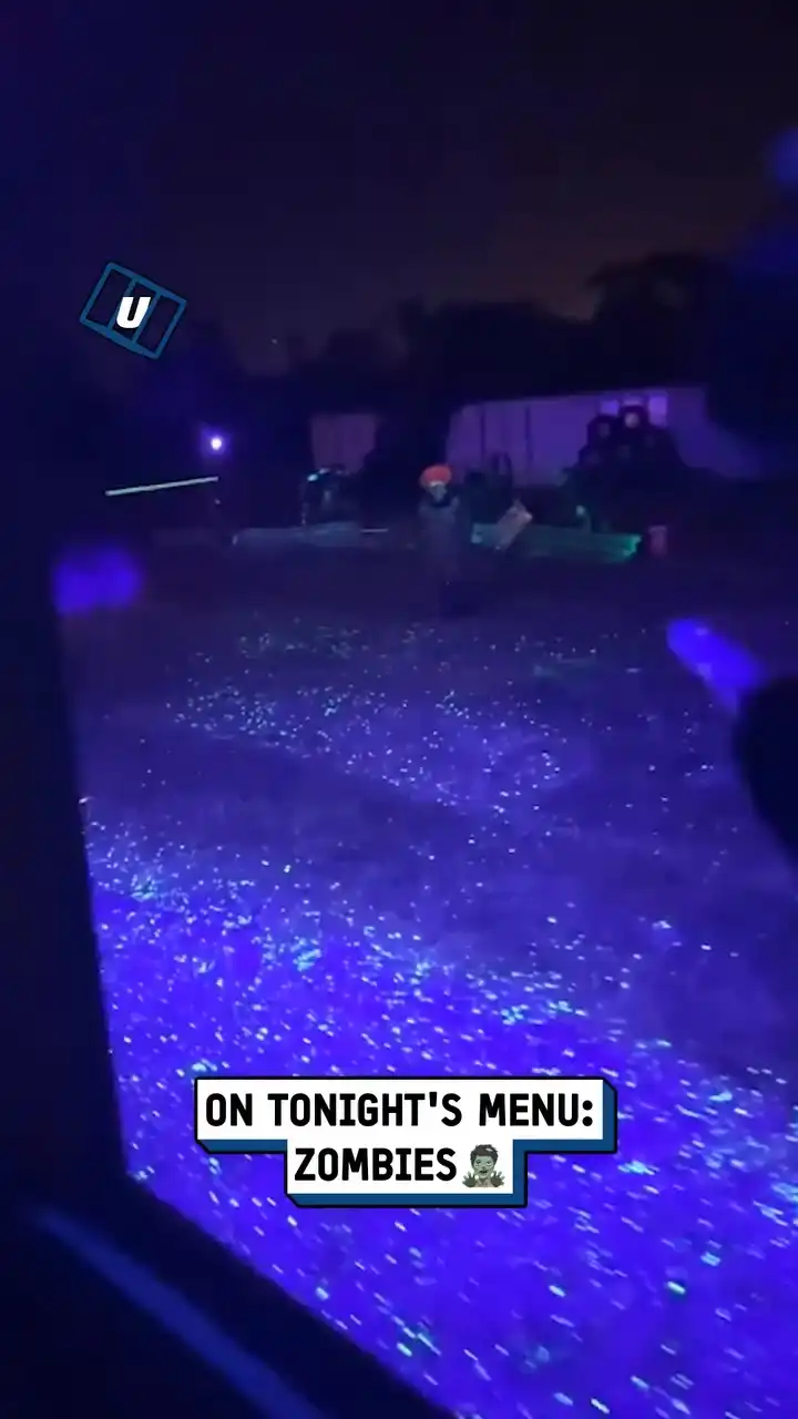 Glow in the dark zombie paintball π§ββοΈπ«