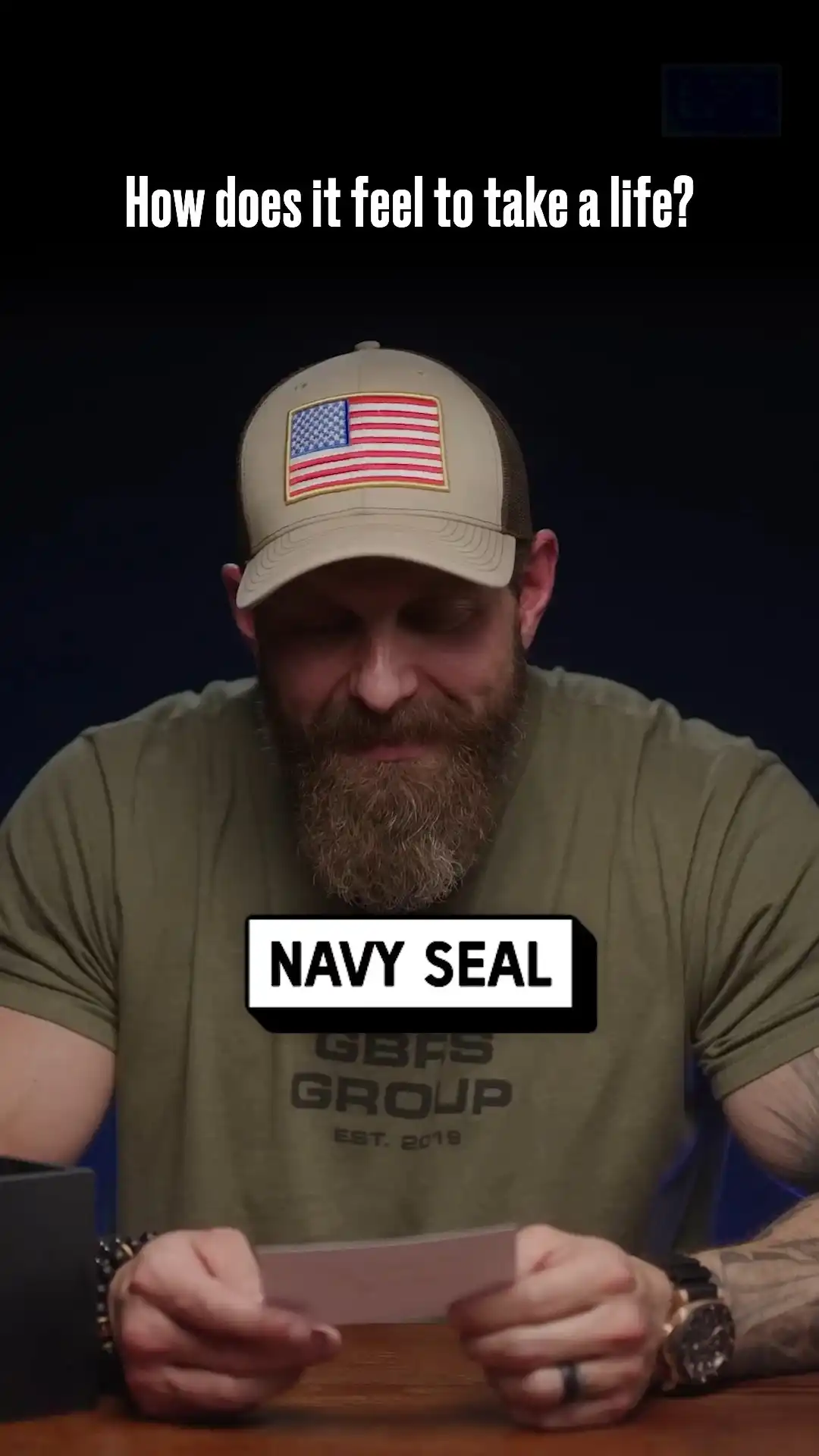 Navy Seal talks about taking a human life