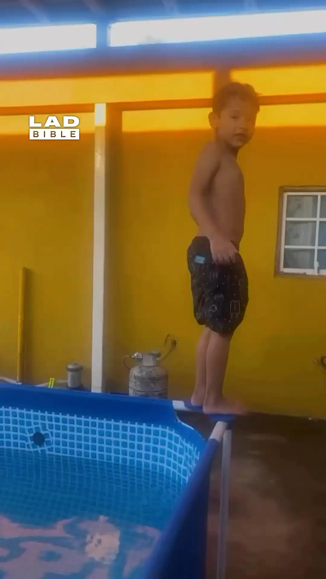 Kid's backflip attempt needs some work 😬