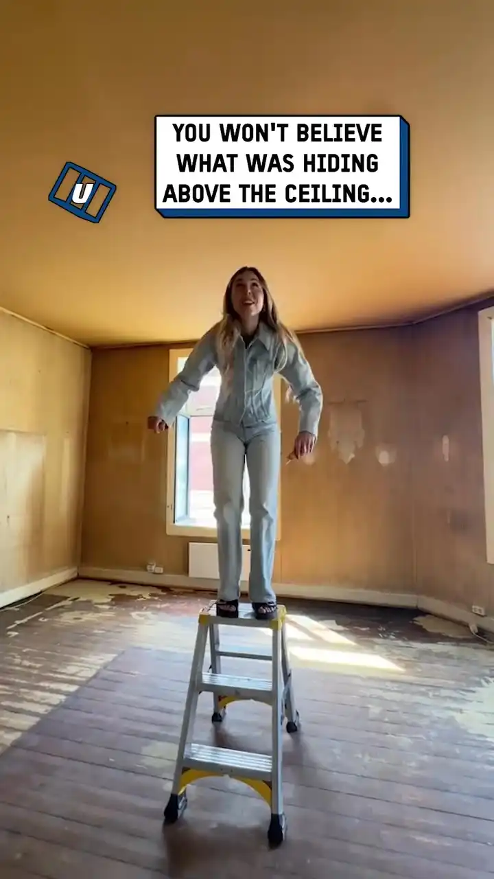 Uncovering our fancy ceiling 🤩