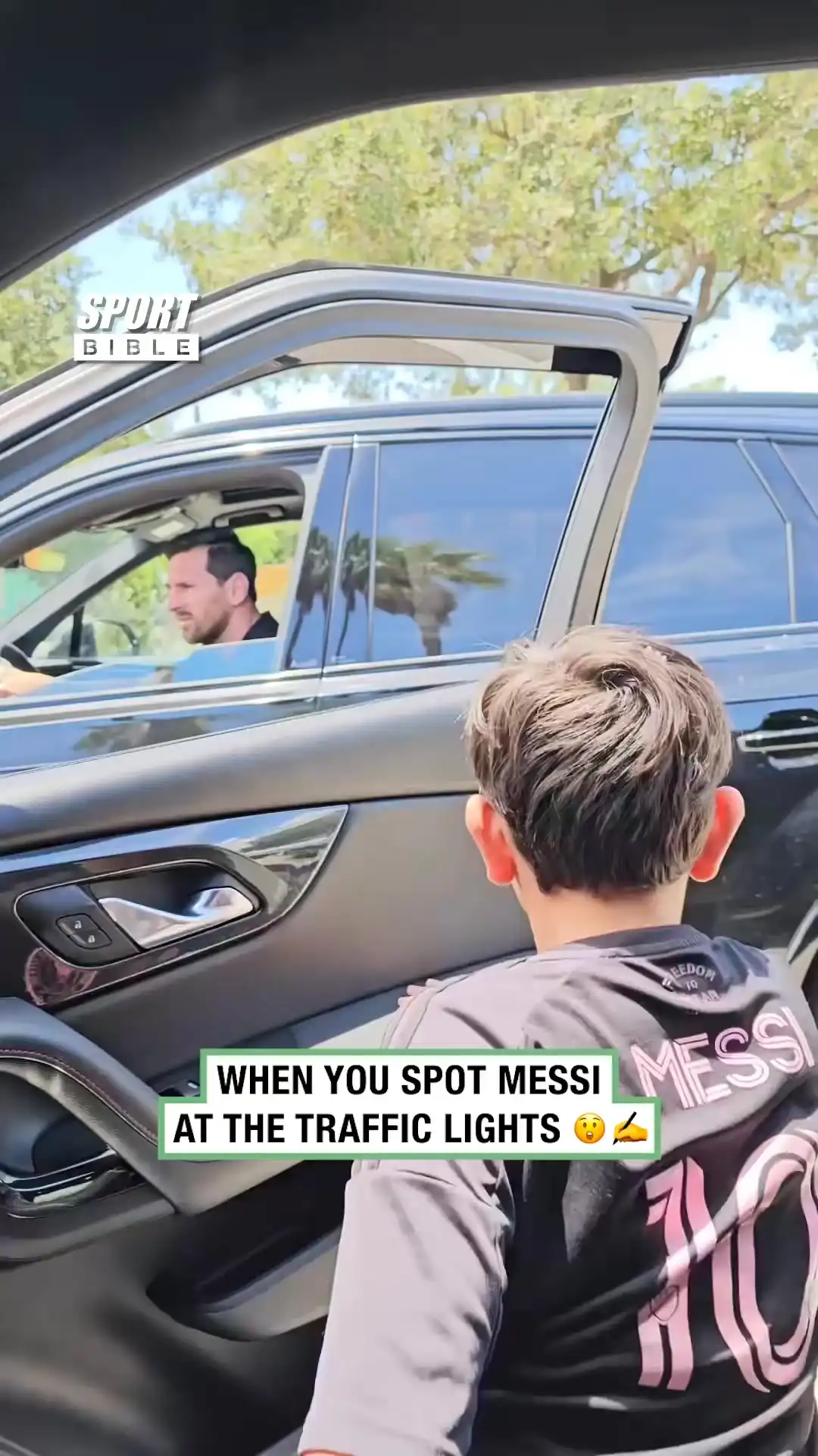 Getting Messi's Autograph At Traffic Lights
