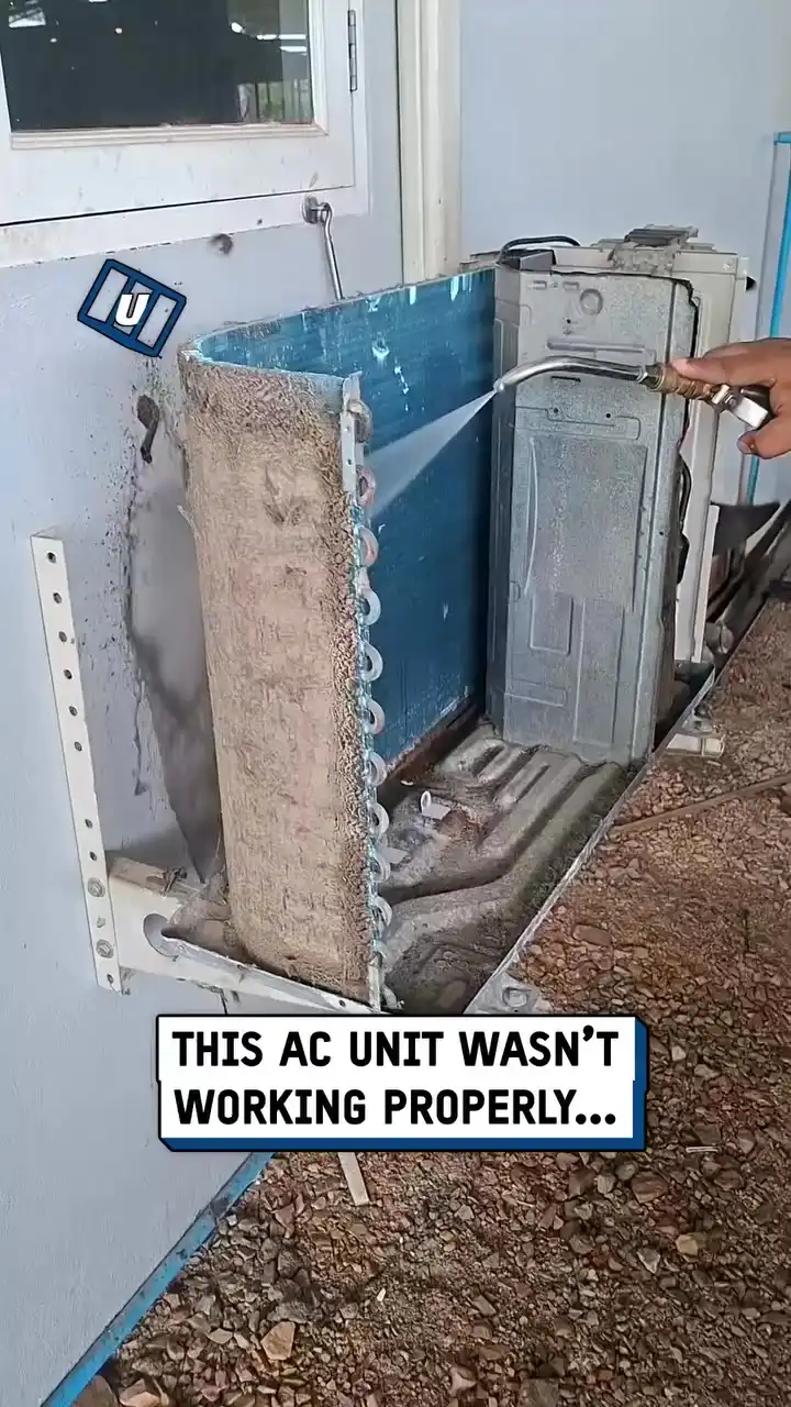 Deep cleaning the air conditioner ๐งผ๐จ