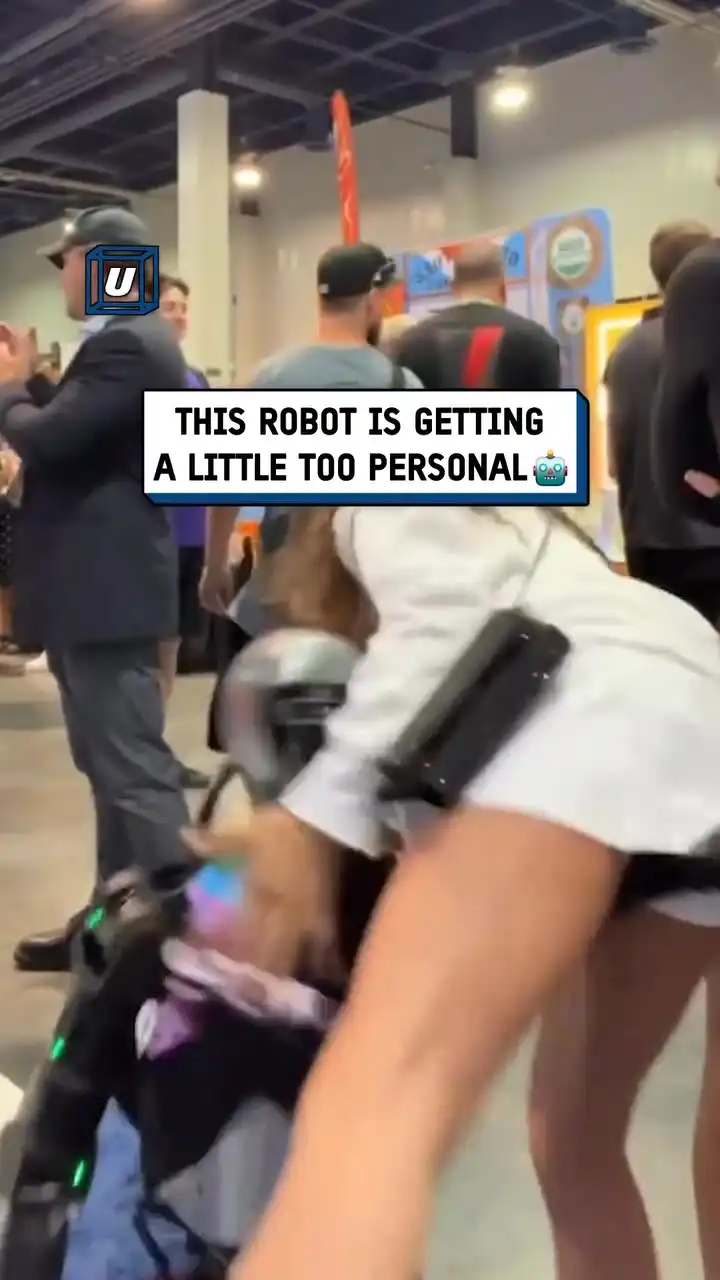 Robot gets a little too personal 😬😫