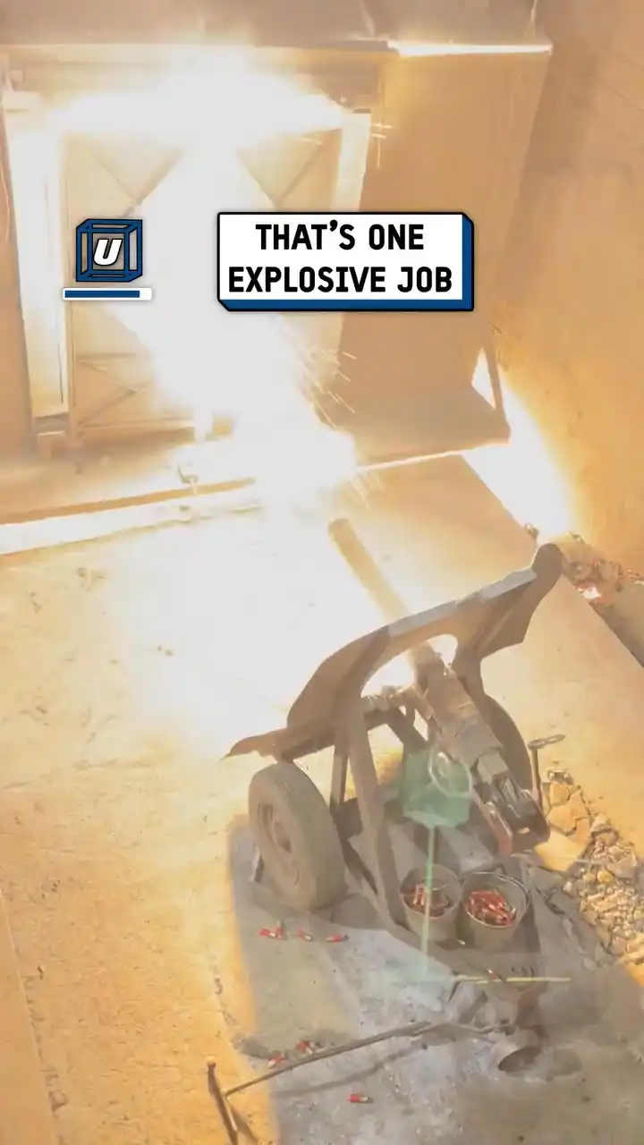 Firing a slagburster cannon 💥😲