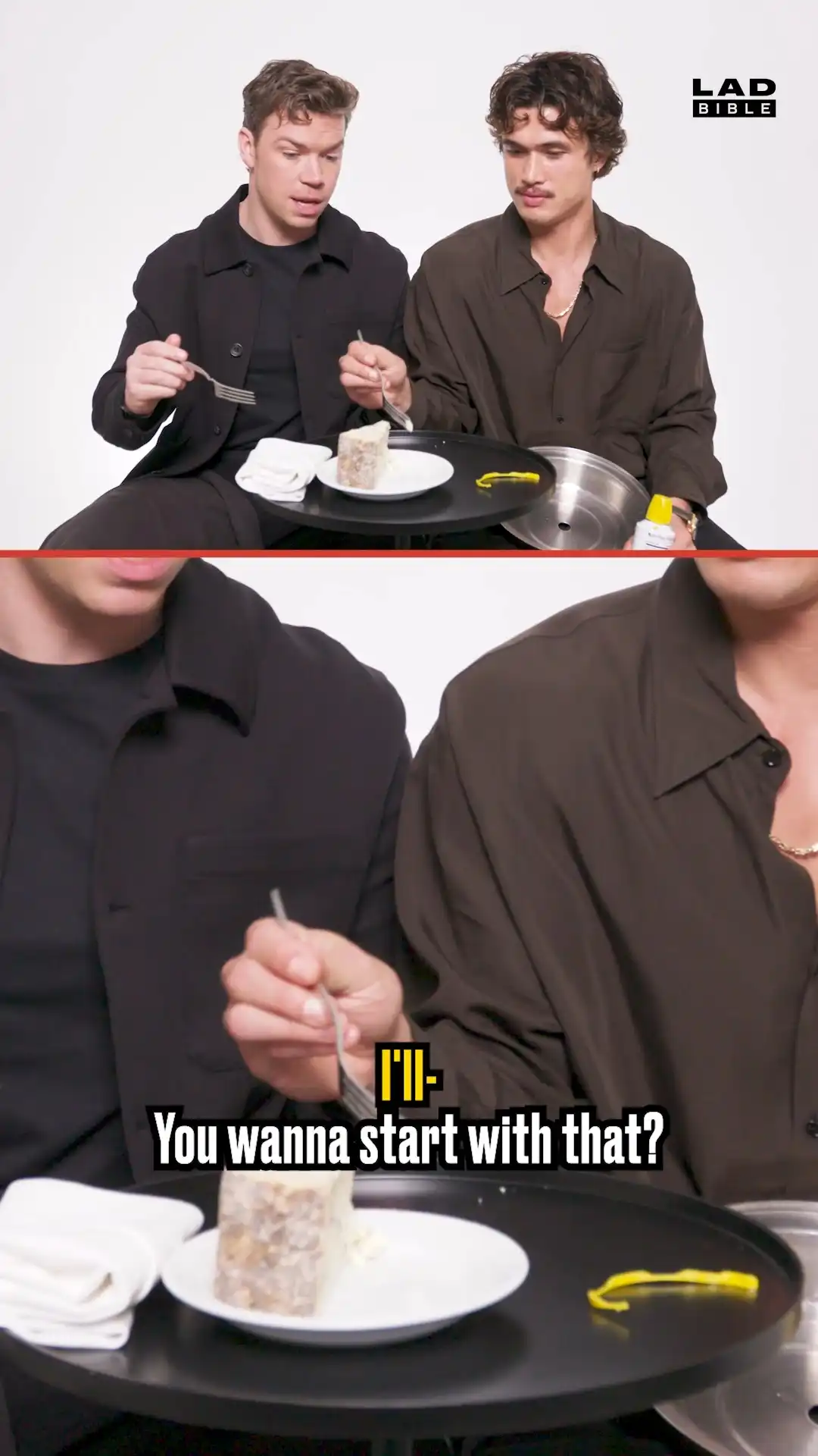 Will Poulter & Charles Melton compare UK & US cheeses