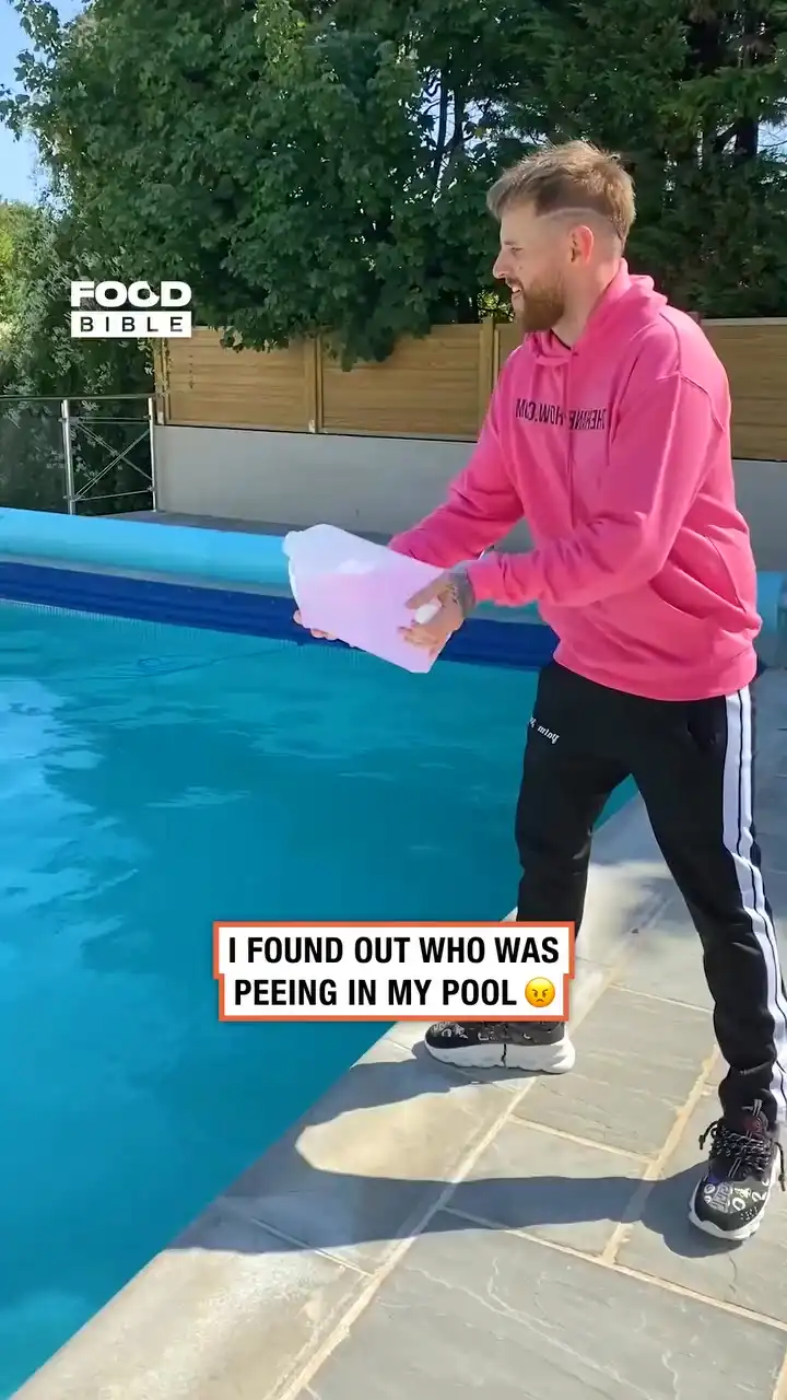 Liquid reveals urine in swimming pool 😅