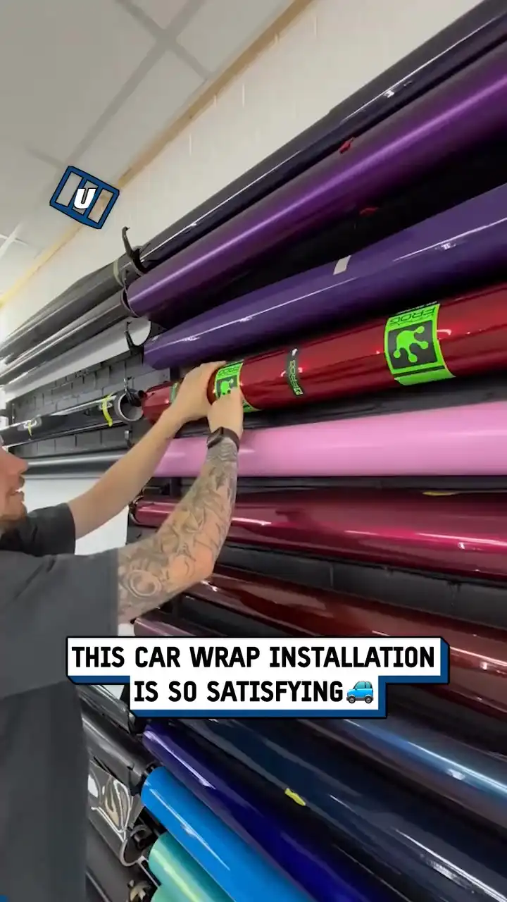 Satisfying dry install wrap 🚗🤩