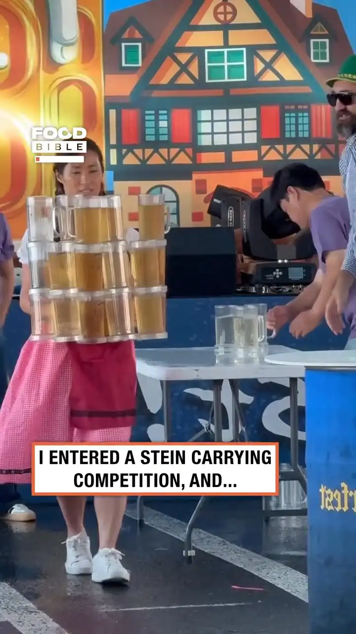 She just went full throttle 😂🍻💦