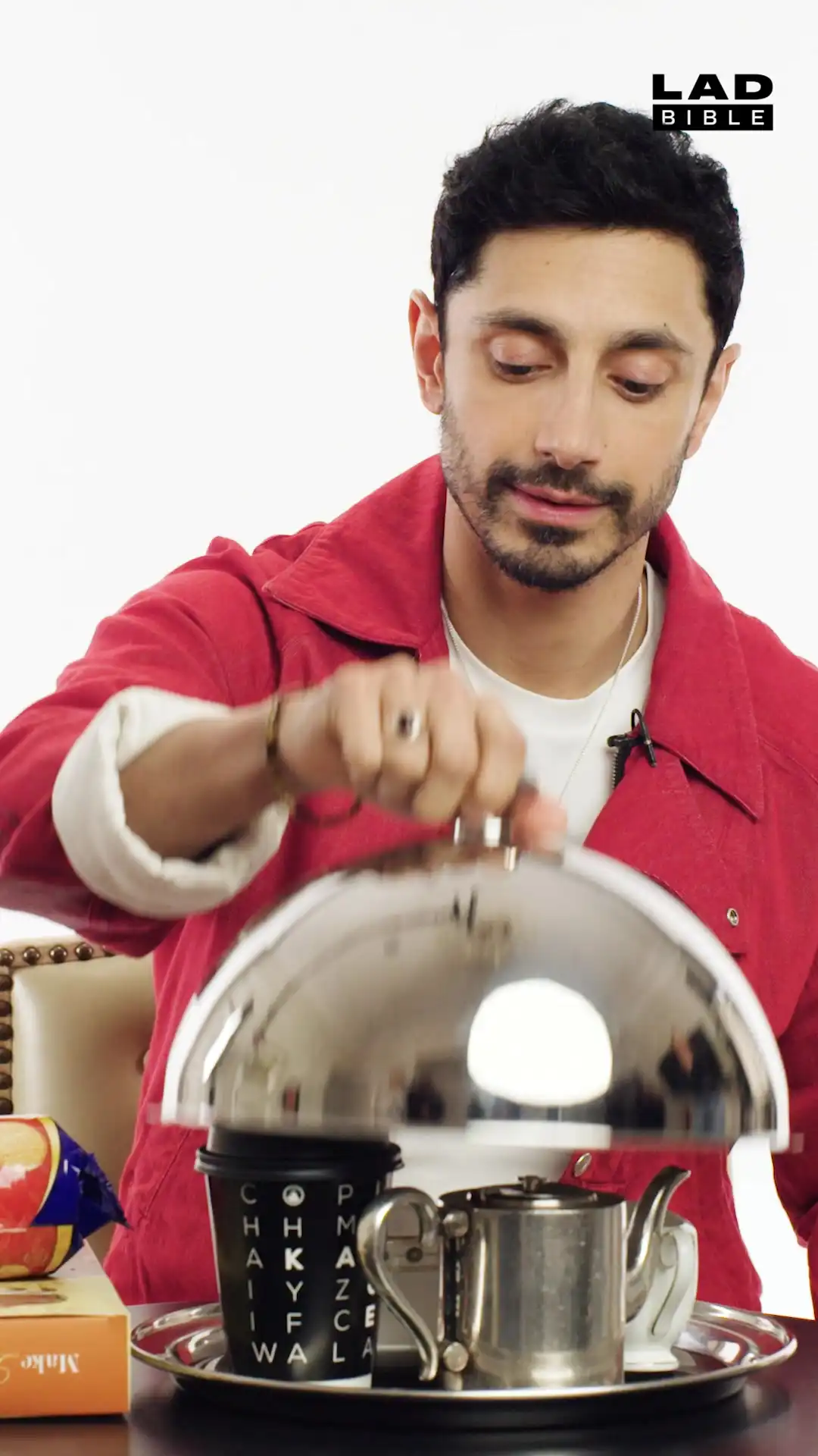 Riz Ahmed talks about biscuits and tea