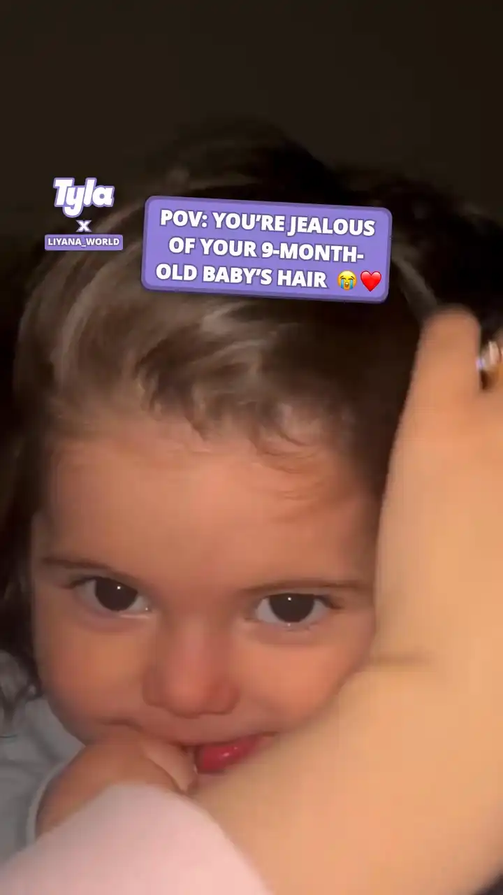 POV you're jealous of your 9 month old baby's hair 😭