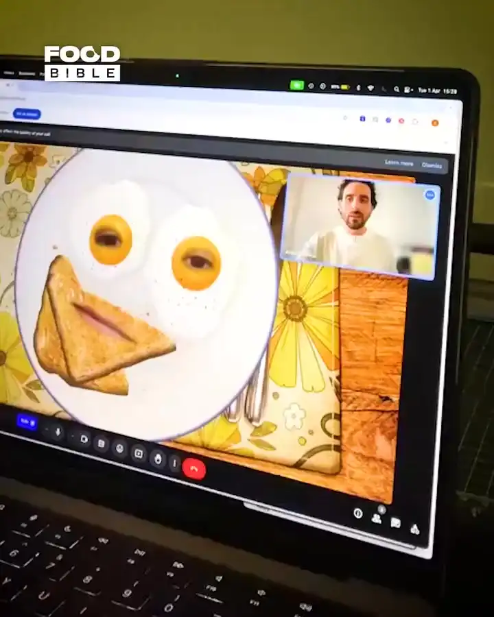 Doing a job interview with an egg filter 🫣🍳