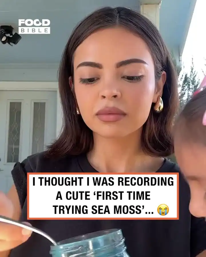 Mom's hilarious first reaction to trying sea moss 🥴