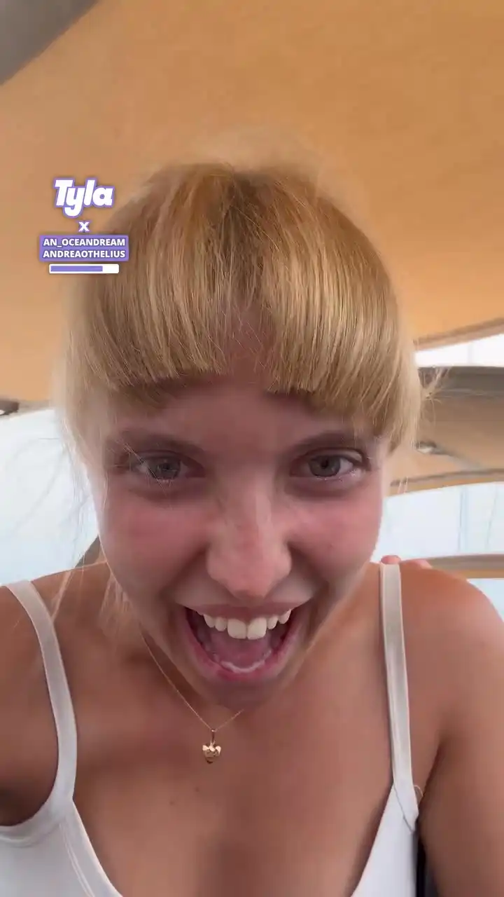 Girl lets her friend cut her bangs on a boat 😳✂️