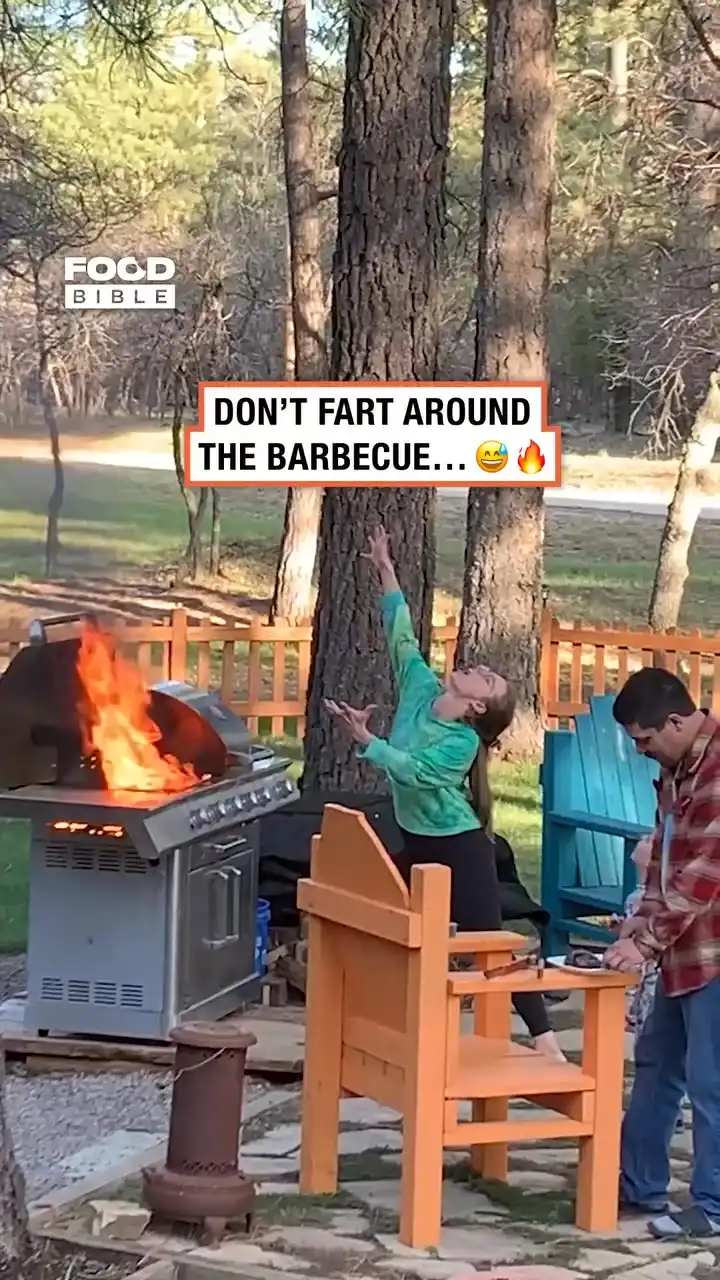 She became a fire hazard herself 😂🔥