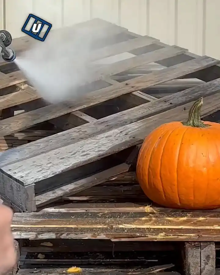 Carving a pumpkin with a pressure washer hack 🎃💦