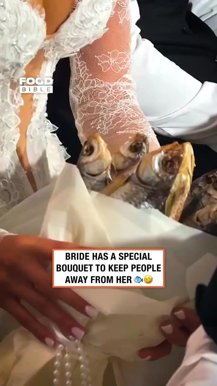 Fish as wedding bouquet ππ