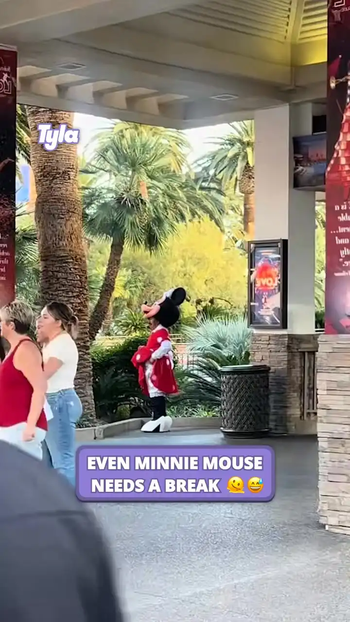 Even Minnie Mouse needs a break 🫠😅