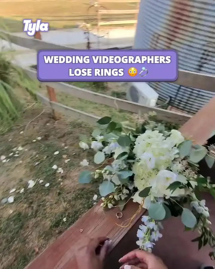 Wedding videographers loses rings 😳💍