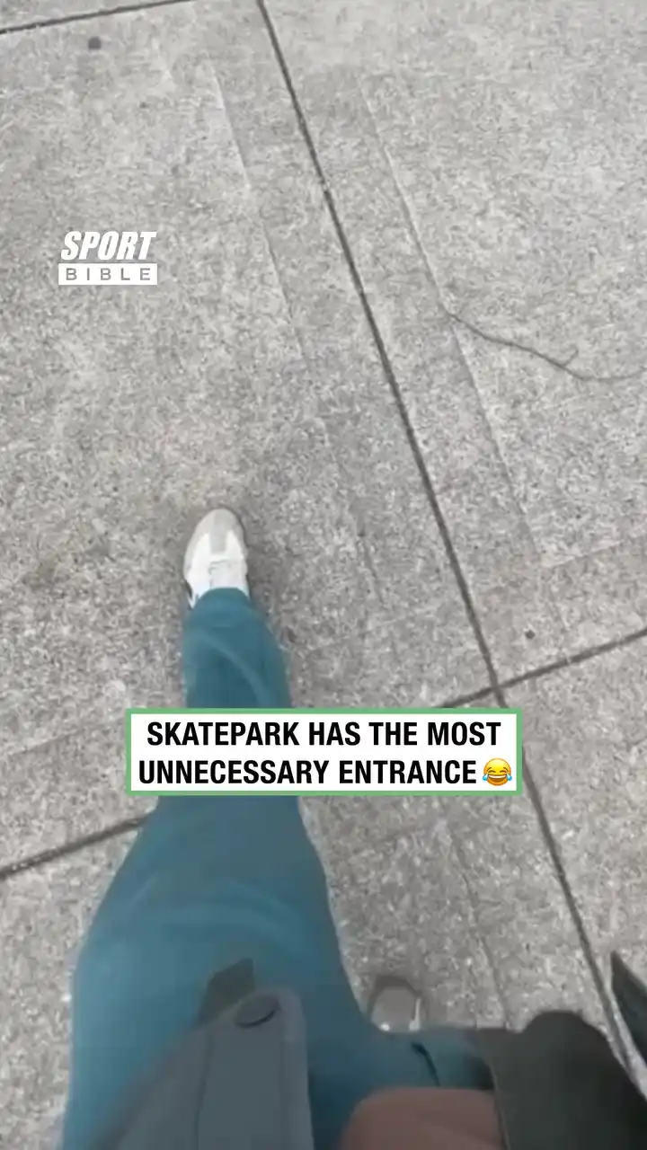 Skatepark Has The Most Unnecessary Entrance