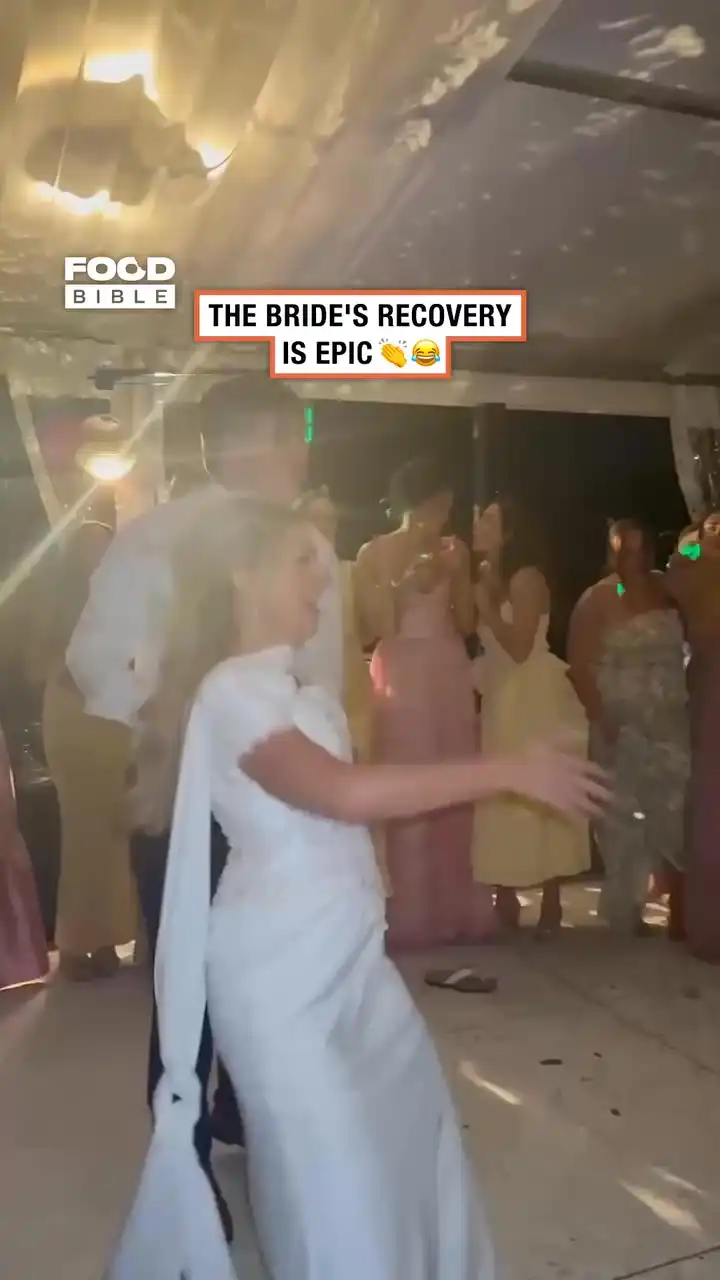 The bride's recovery is epic 👏