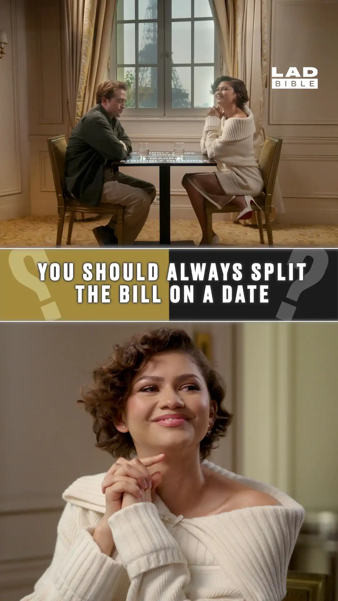 Zendaya & Robert Pattinson discuss paying on the first date