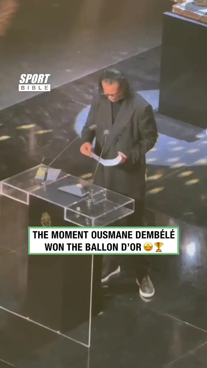 The Moment Ousmane Dembélé Won The Ballon d'Or
