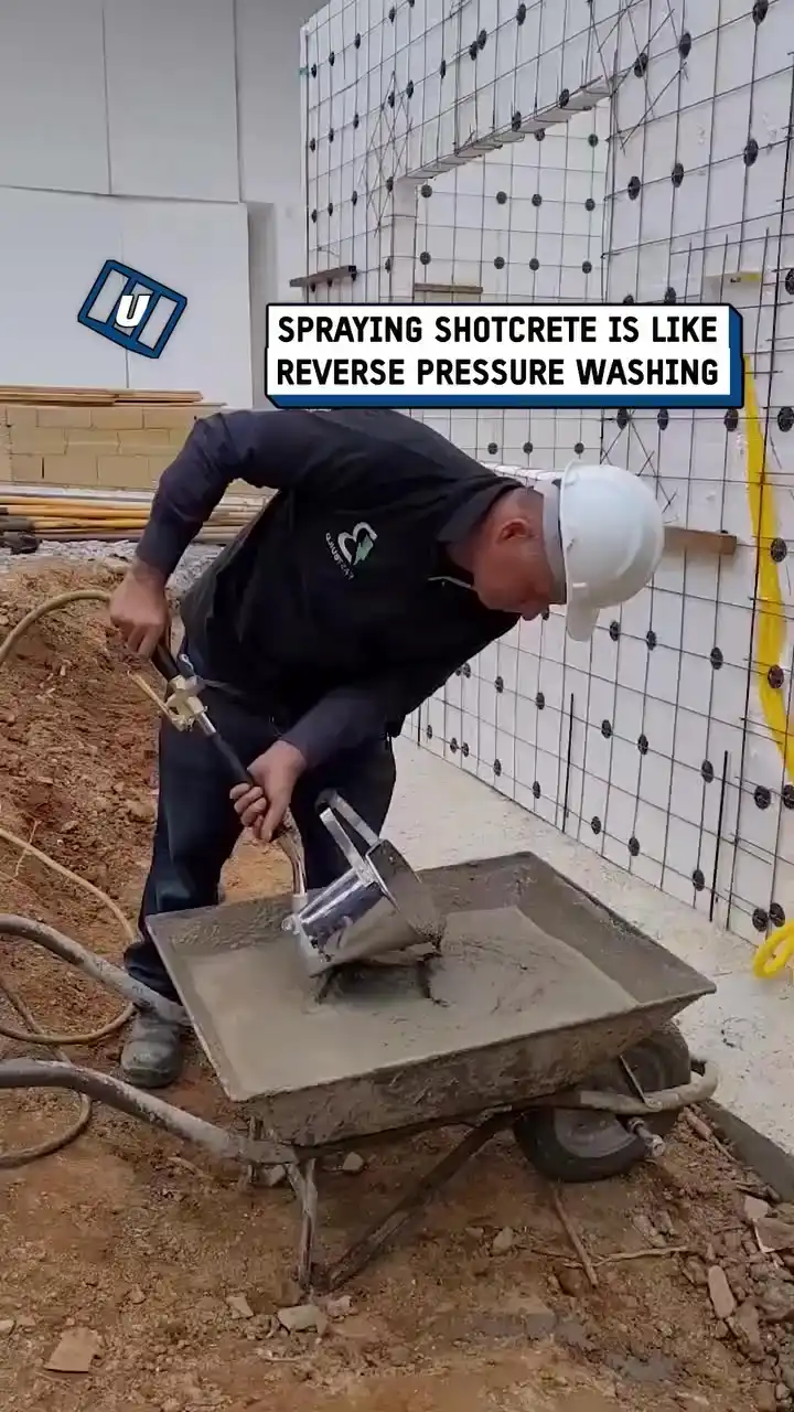 Shotcrete spraying process